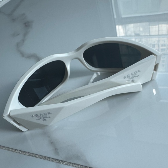 Prada White Sunglasses for Women - Picture 1 of 12
